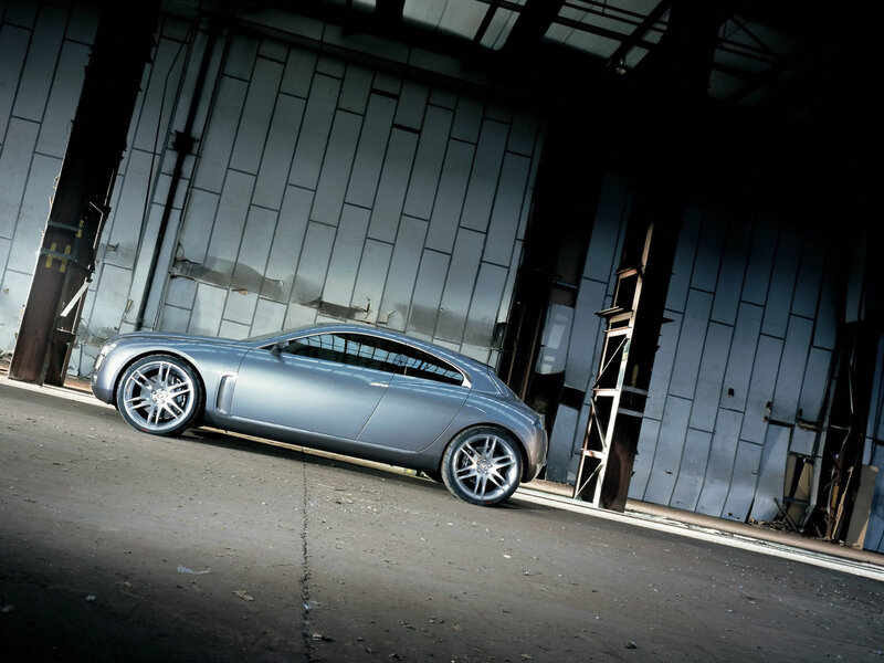 Silver Concept Car — Gray, Dramatic, Photograph, Warehouse