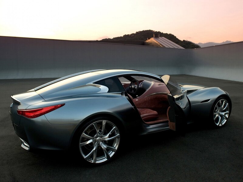 Silver Concept Car — Gray, Dramatic, Sunset, Photograph, Car Door
