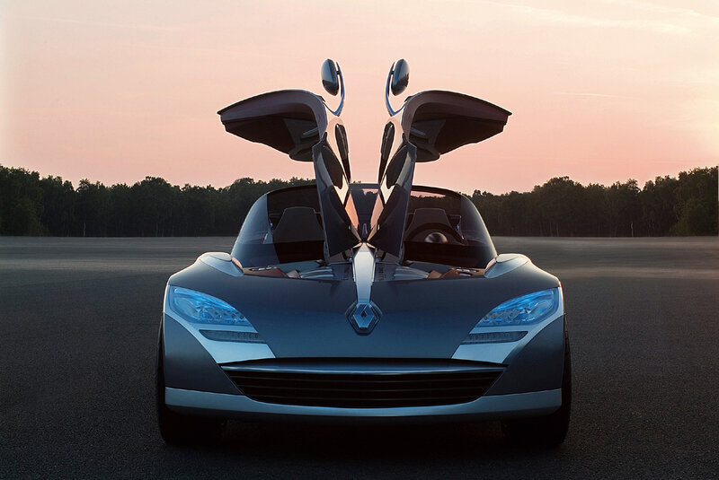 Silver Concept Car — Gray, Dramatic, Sunset, Photograph, Car Doors