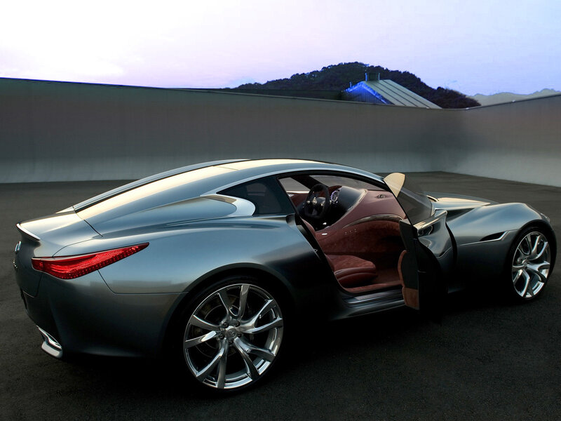 Silver Concept Car — Gray, Dramatic, Sunset