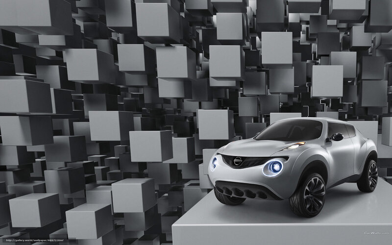 Silver Concept Car — Gray, Futuristic, 3d Render