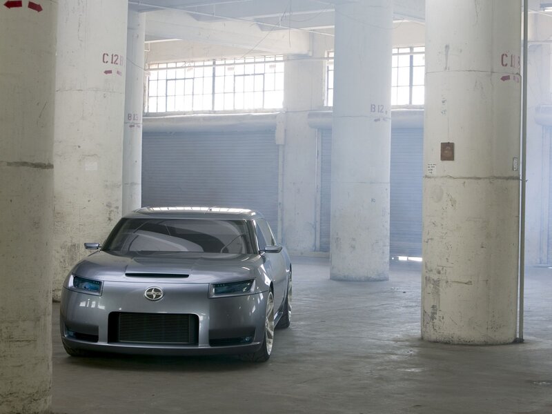 Silver Concept Car — Gray, Industrial, Photograph