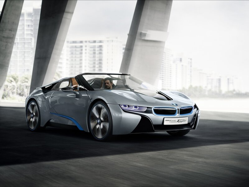 Silver Concept Car — Gray, Modern, 3d Render, Driver