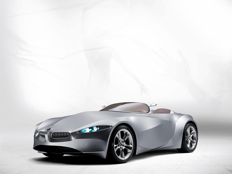 Silver Concept Car — Gray, Modern, 3d Render, Headlights, Wheels
