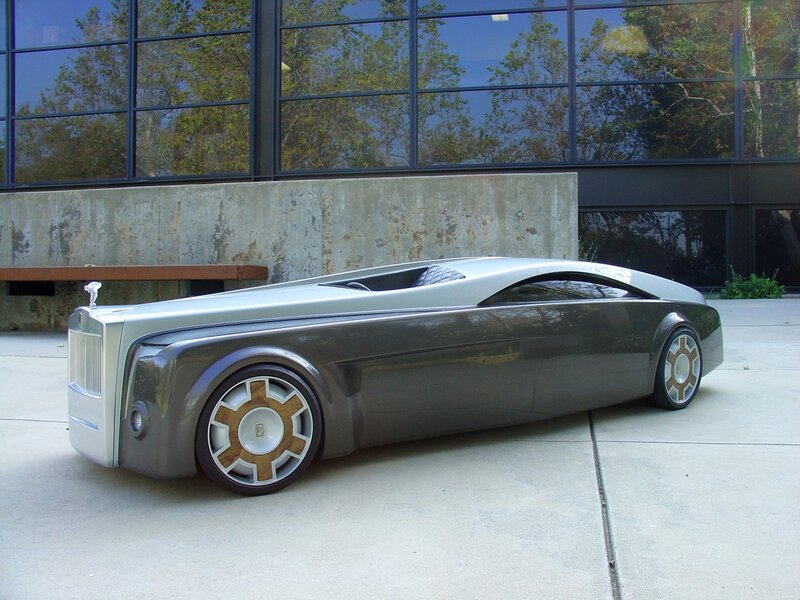 Silver Concept Car — Gray, Modern, Afternoon