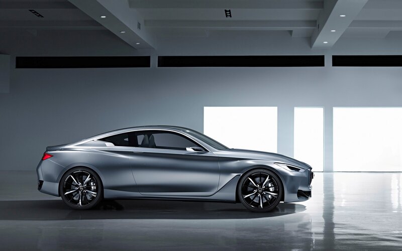 Silver Concept Car — Gray, Modern, Photograph, Showroom