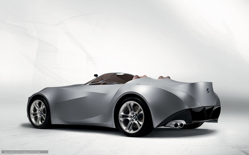 Silver Concept Car — Gray, Neutral, 3d Render, Exhaust