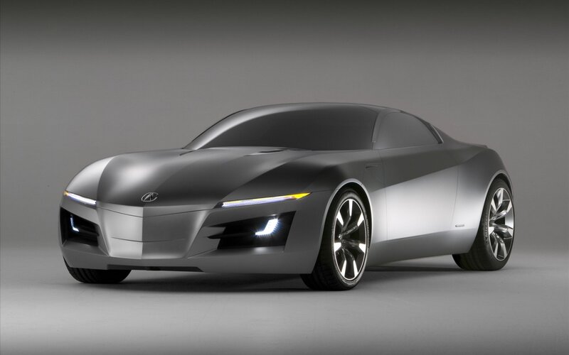 Silver Concept Car — Gray, Neutral, 3d Render, Headlights, Wheels