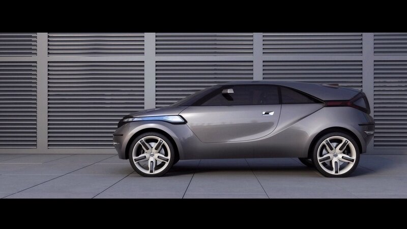 Silver Concept Car — Gray, Neutral, 3d Render, Wall, Floor, Black