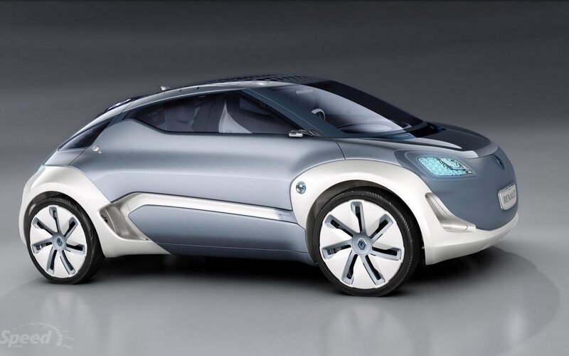 Silver Concept Car — Gray, Neutral, 3d Render, Wheels, Headlights