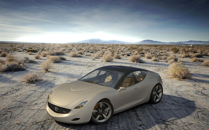 Silver Concept Car — Gray, Serene, Afternoon