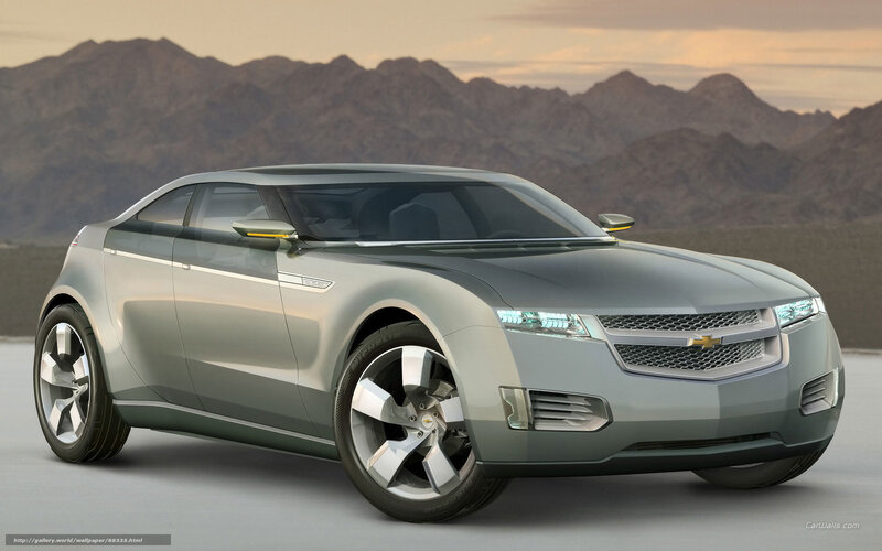 Silver Concept Car — Gray, Serene, Sunset, 3d Render, Mountains