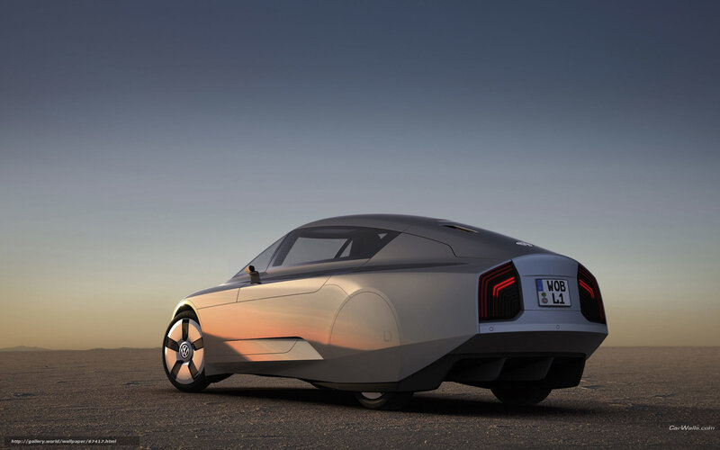 Silver Concept Car — Gray, Serene, Sunset, 3d Render