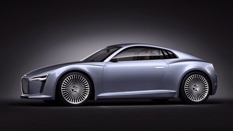Silver Concept Car — Gray, Wheels