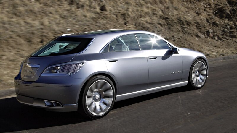 silver concept car in motion