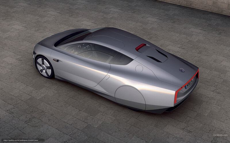 Silver Concept Car — Modern, 3d Render, Pavement