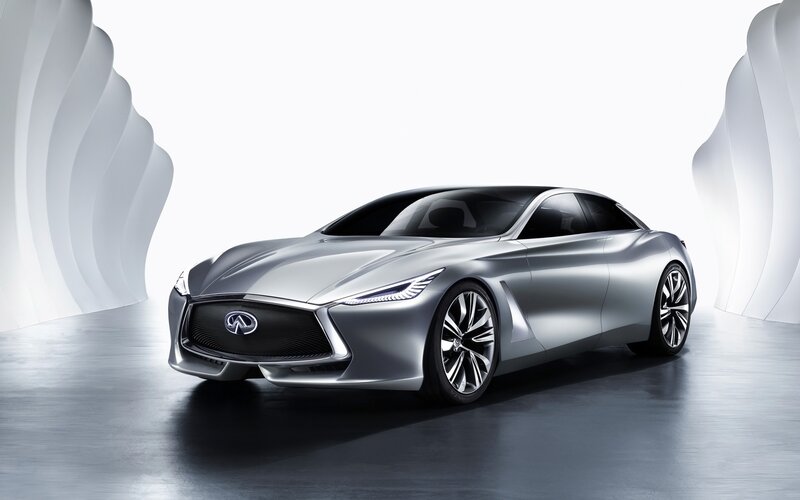 Silver Concept Car — Modern, 3d Render, Studio