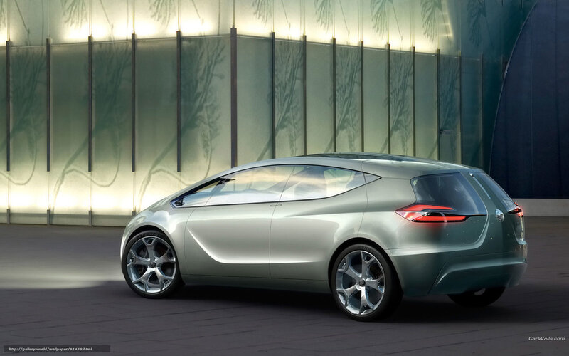 Silver Concept Car — Modern, 3d Render, Wall