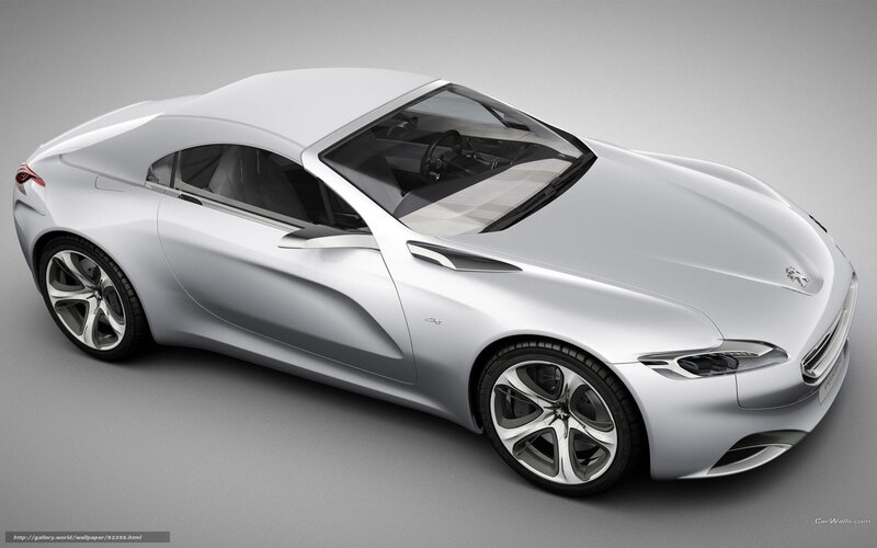 Silver Concept Car — Modern, 3d Render, Wheel
