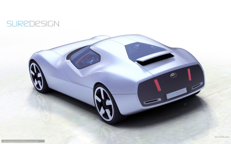 Silver Concept Car — Modern, 3d Render, Wheels, Windows