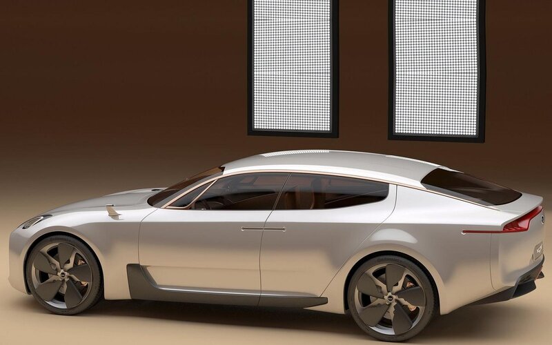Silver Concept Car — Modern, 3d Render, Windows