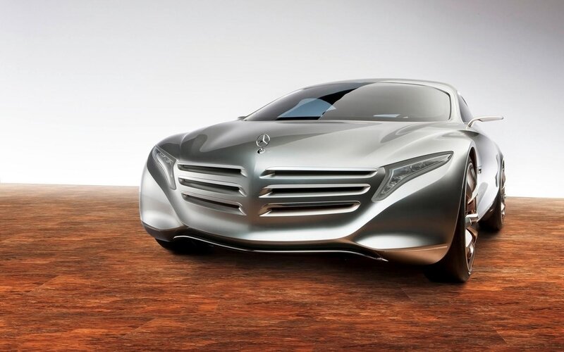 Silver Concept Car — Modern, 3d Render, Wood Floor