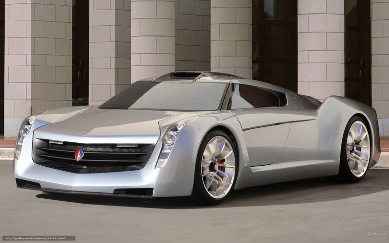 Silver Concept Car — Modern, Afternoon, 3d Render, Building