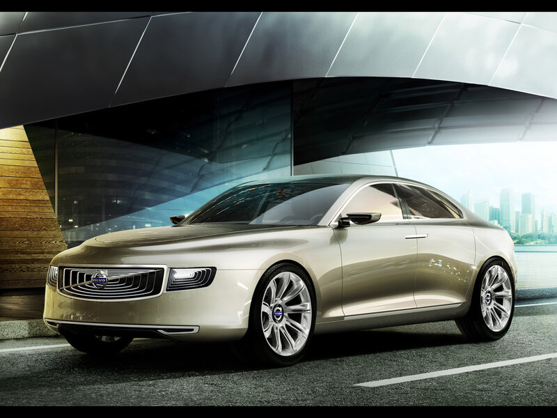 Silver Concept Car — Modern, Afternoon, 3d Render