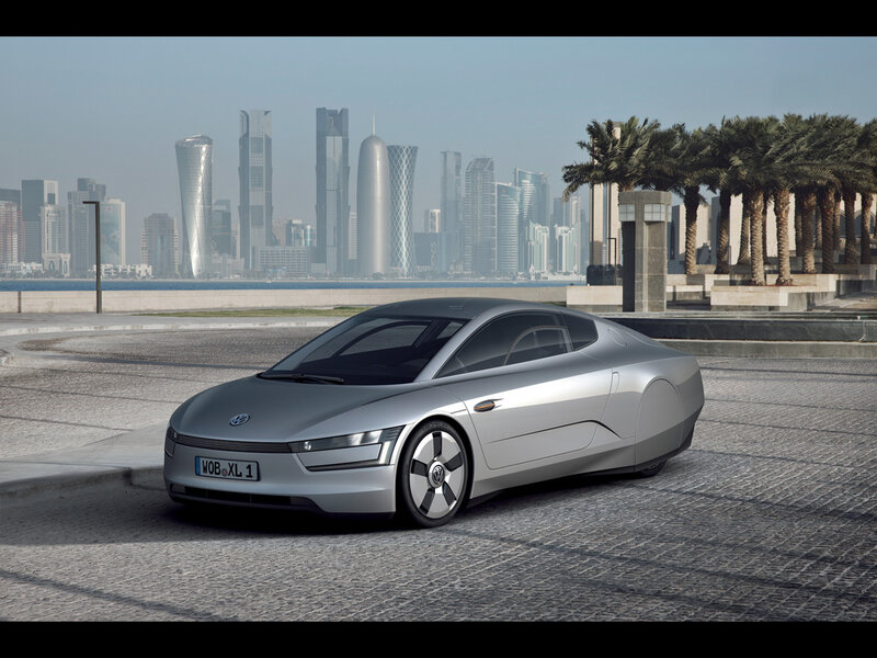 Silver Concept Car — Modern, Afternoon, Photograph