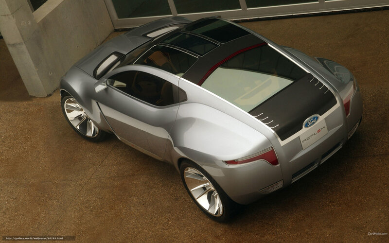 Silver Concept Car — Modern, Photograph, Concrete Floor