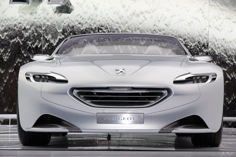 Silver Concept Car — Modern, Photograph, Grille, Headlights