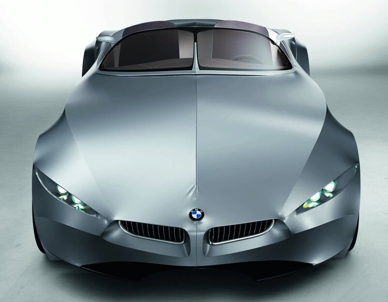 Silver Concept Car — Modern, Photograph, Headlights, Grille