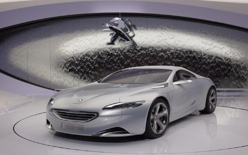 Silver Concept Car — Modern, Photograph, Logo