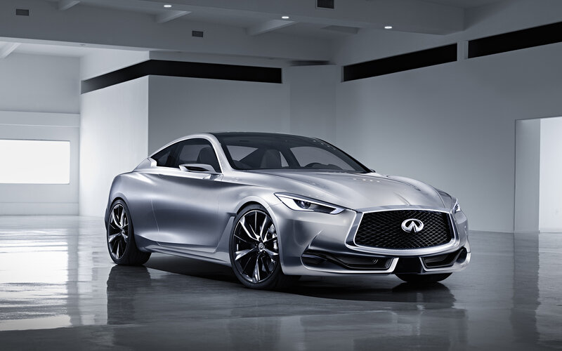 Silver Concept Car — Modern, Photograph, Showroom