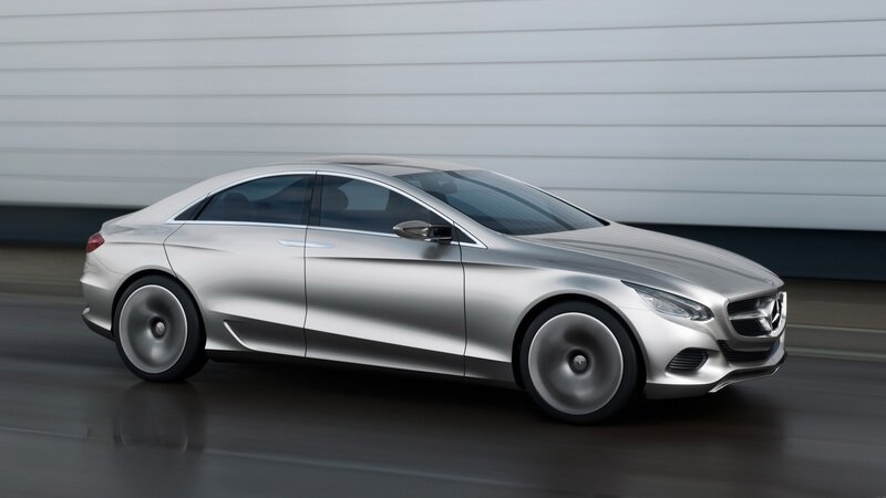 Silver Concept Car — Modern, Photograph, Wall, Road