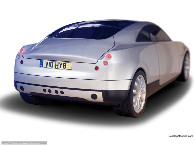 Silver Concept Car — Neutral, 3d Render, License Plate, Taillights