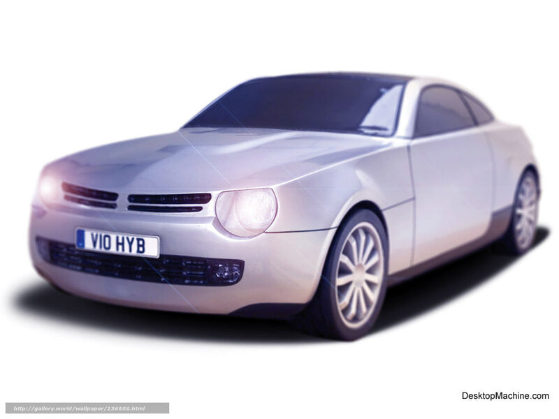 Silver Concept Car — Neutral, 3d Render, License Plate