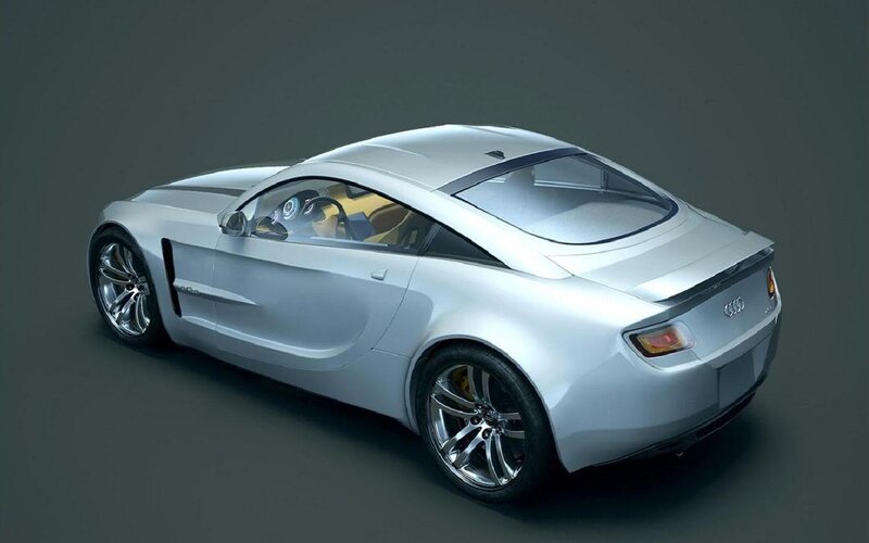 Silver Concept Car — Neutral, 3d Render, Wheel, Window