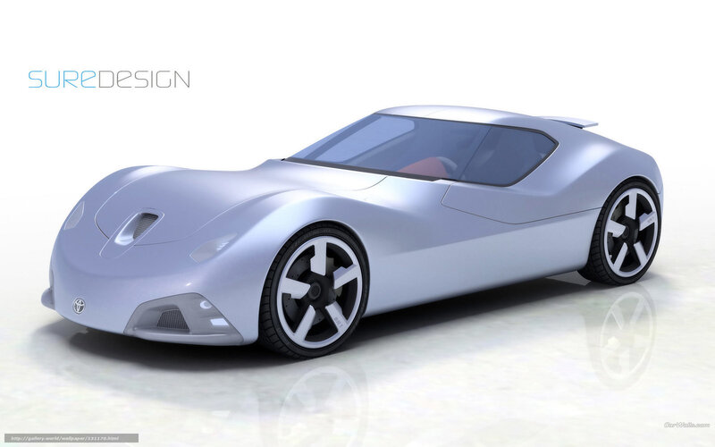 Silver Concept Car — Neutral, 3d Render, Wheels, Windows, Logo