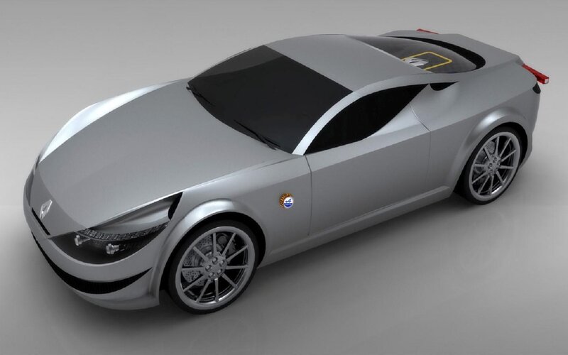 Silver Concept Car — Neutral, 3d Render, Wheels, Windows
