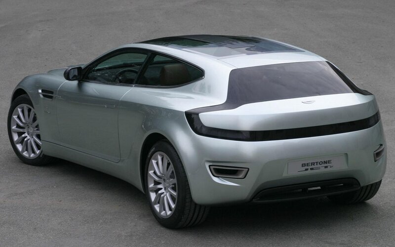 Silver Concept Car — Neutral, Photograph, Rear View