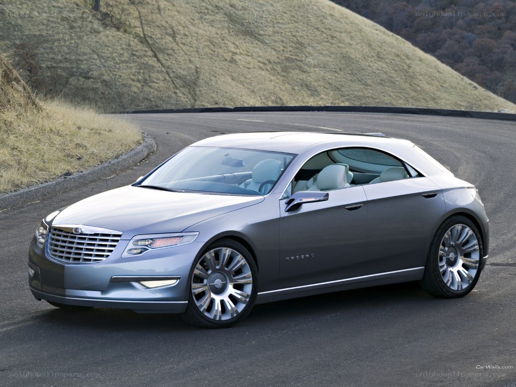 silver concept car on road