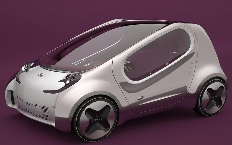 Silver Concept Car — Purple