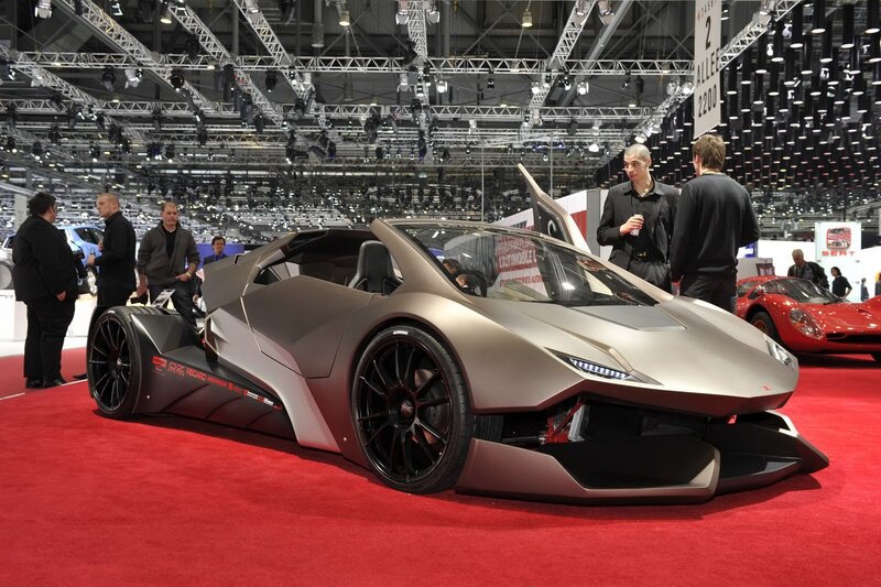 Silver Concept Car — Red