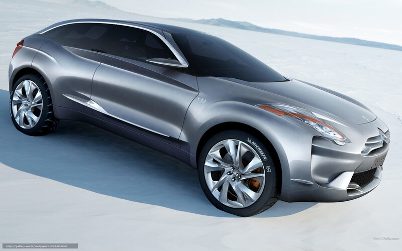 Silver Concept Car — Serene, 3d Render, Tire
