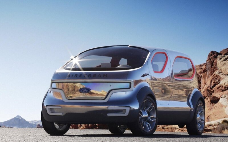 Silver Concept Car — Serene, Afternoon, 3d Render, Rocky Landscape