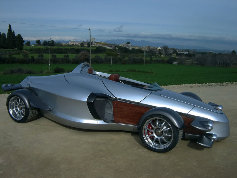 Silver Concept Car — Serene, Afternoon, Photograph