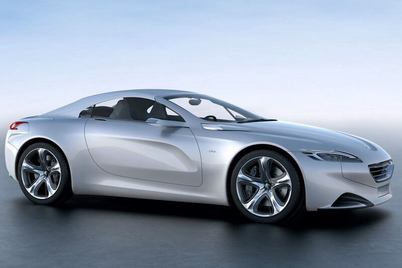 Silver Concept Car — Serene, Photograph, Wheels, Sky