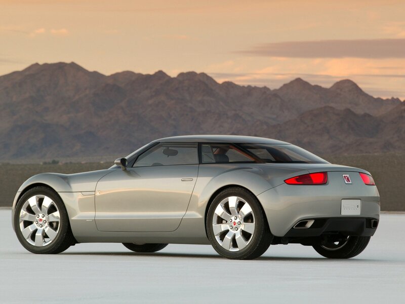 Silver Concept Car — Serene, Sunset, Photograph, Mountains