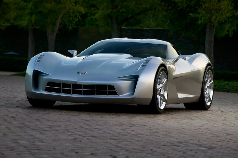 Silver Concept Car — Serene, Sunset, Photograph, Trees